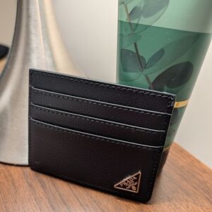 GWP/VIP Prada Black Leather Card Holder